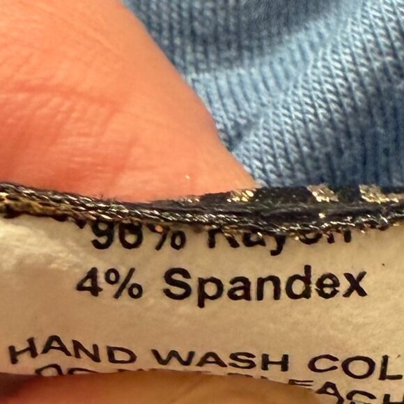 NWT LA CLASS Palazzo Pants‎ Blue Size Large - Picture 7 of 7